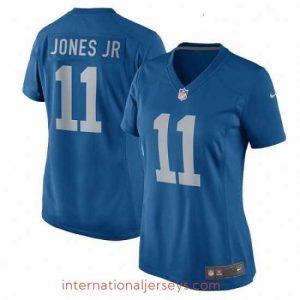 Top notch Womens Nike Detroit Lions 11 Marvin Jones Jr Game Blue Alternate NFL Jersey