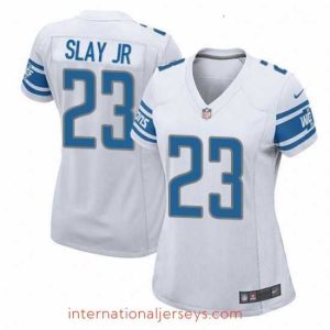 Top notch Womens Nike Detroit Lions 23 Darius Slay Jr Game White NFL Jersey