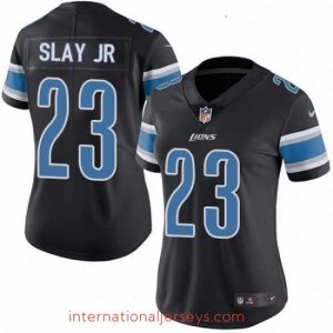 Exquisite Womens Nike Detroit Lions 23 Darius Slay Jr Limited Black Rush Vapor Untouchable NFL Jersey