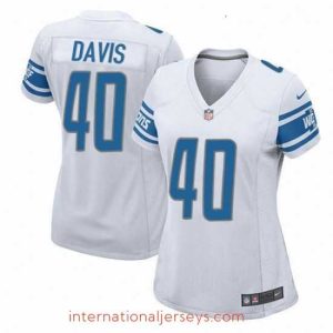 Exceptional Womens Nike Detroit Lions 40 Jarrad Davis Game White NFL Jersey