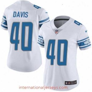 Exquisite Womens Nike Detroit Lions 40 Jarrad Davis Limited White Vapor Untouchable NFL Jersey
