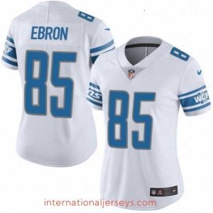 Superior Womens Nike Detroit Lions 85 Eric Ebron Elite White NFL Jersey