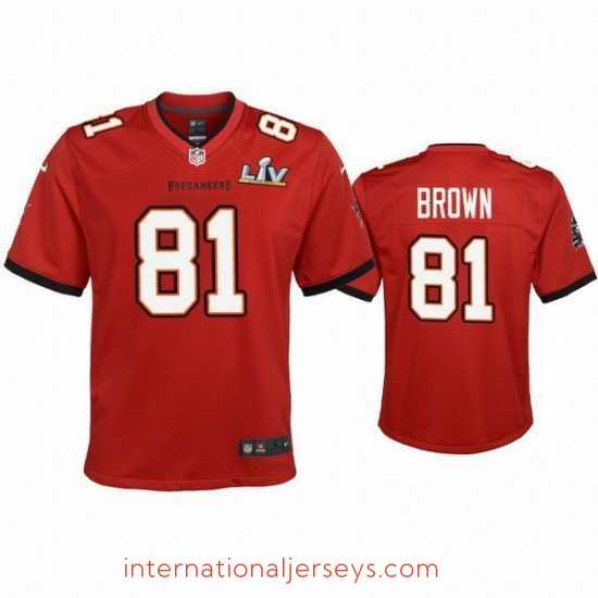 Superb Antonio Brown Buccaneers Red Super Bowl Lv Game Jersey