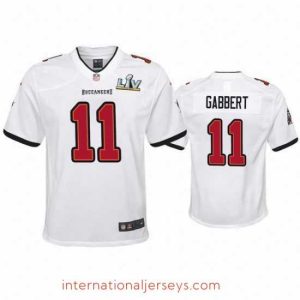 High quality Blaine Gabbert Buccaneers White Super Bowl Lv Game Jersey