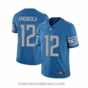 Outstanding Detroit Lions 12 Danny Amendola Blue Team Color Vapor Untouchable Limited Player Football Jersey