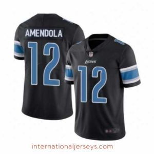 Exceptional Detroit Lions 12 Danny Amendola Limited Black Rush Vapor Untouchable Football Jersey