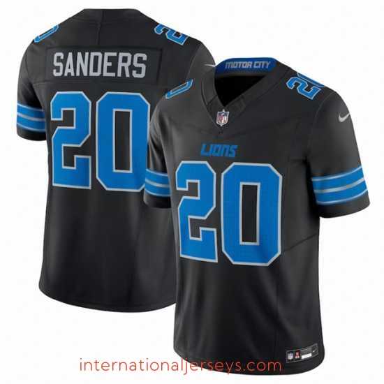 Superior Detroit Lions 20 Barry Sanders Black 2024 F.U.S.E 2nd Alternate Vapor Limited Stitched Jersey