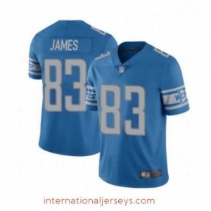 High quality Detroit Lions 83 Jesse James Blue Team Color Vapor Untouchable Limited Player Football Jersey