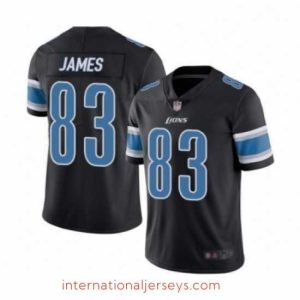 Finest Detroit Lions 83 Jesse James Limited Black Rush Vapor Untouchable Football Jersey