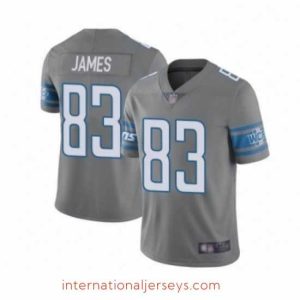 Deluxe Detroit Lions 83 Jesse James Limited Steel Rush Vapor Untouchable Football Jersey