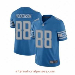 Top notch Detroit Lions 88 TJ Hockenson Blue Team Color Vapor Untouchable Limited Player Football Jersey
