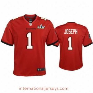 Superb Greg Joseph Buccaneers Red Super Bowl Lv Game Jersey