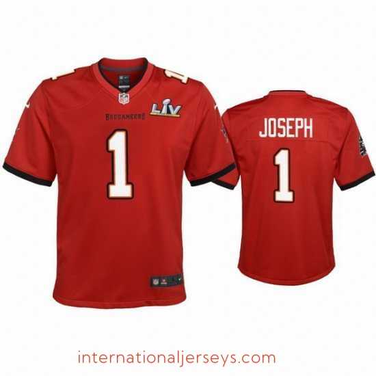Superb Greg Joseph Buccaneers Red Super Bowl Lv Game Jersey