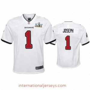 Deluxe Greg Joseph Buccaneers White Super Bowl Lv Game Jersey