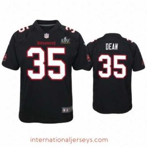 Superb Jamel Dean Buccaneers Black Super Bowl Lv Game Fashion Jersey