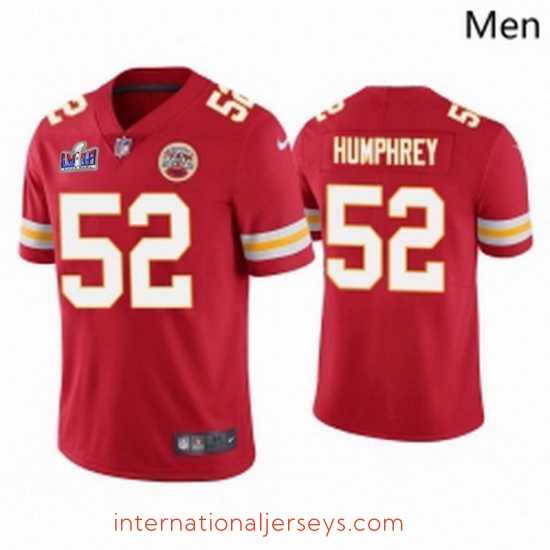 Exceptional Kansas City Chiefs 52 Creed Humphrey Red Vapor Untouchable Limited Stitched Football 2024 Super Bowl LVIII Jersey