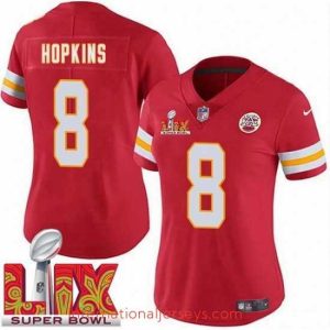 High quality Kansas City Chiefs DeAndre Hopkins #8 Red 2024 2025 Super Bowl LIX F.U.S.E Stitched Jersey