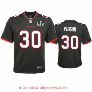 Premium Ke'Shawn Vaughn Buccaneers Pewter Super Bowl Lv Game Jersey