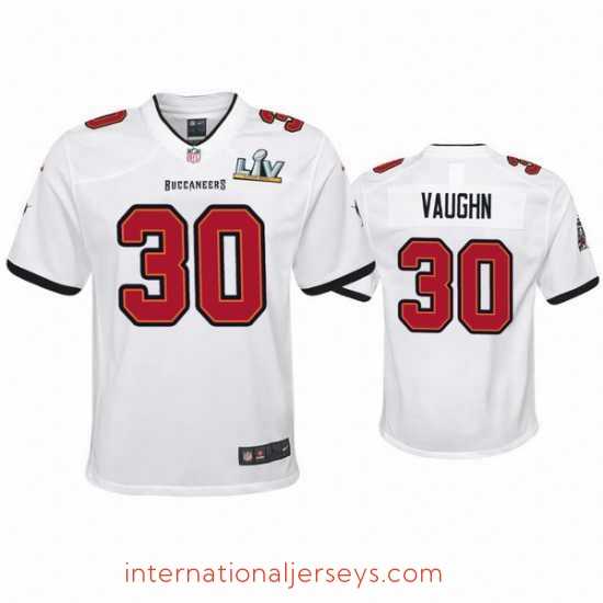 Outstanding Ke'Shawn Vaughn Buccaneers White Super Bowl Lv Game Jersey