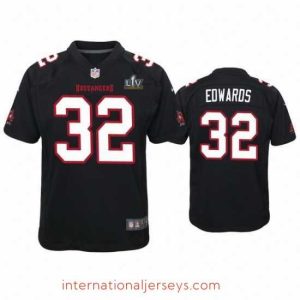 Superior Mike Edwards Buccaneers Black Super Bowl Lv Game Fashion Jersey