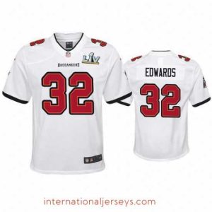 Top notch Mike Edwards Buccaneers White Super Bowl Lv Game Jersey