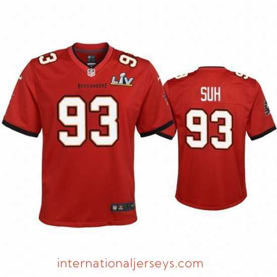 Deluxe Ndamukong Suh Buccaneers Red Super Bowl Lv Game Jersey