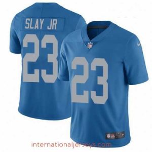 High quality Nike Detroit Lions 23 Darius Slay Jr Blue Alternate Vapor Untouchable Limited Player NFL Jersey
