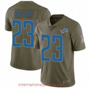 Superior Nike Detroit Lions 23 Darius Slay Jr Limited Olive 2017 Salute to Service NFL Jersey