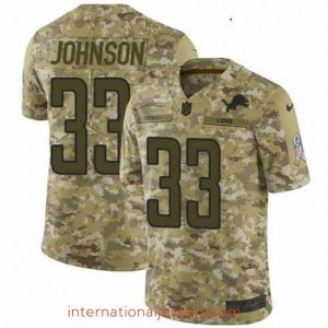 High quality Nike Detroit Lions 33 Kerryon Johnson Limited Camo 2018 Salute to Service NFL Jersey
