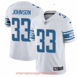 Deluxe Nike Detroit Lions 33 Kerryon Johnson White Vapor Untouchable Limited Player NFL Jersey