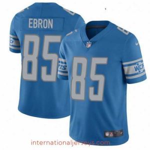 High quality Nike Detroit Lions 85 Eric Ebron Limited Light Blue Team Color Vapor Untouchable NFL Jersey