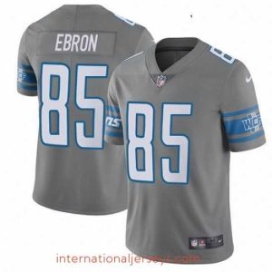 Top notch Nike Detroit Lions 85 Eric Ebron Limited Steel Rush Vapor Untouchable NFL Jersey
