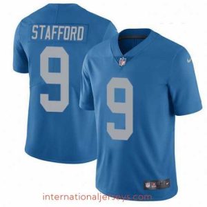 Superior Nike Detroit Lions 9 Matthew Stafford Limited Blue Alternate Vapor Untouchable NFL Jersey