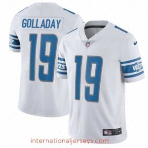 High quality Nike Lions #19 Kenny Golladay White Stitched NFL Vapor Untouchable Limited Jersey