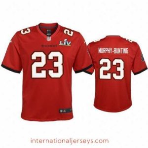 High quality Sean Murphy Bunting Buccaneers Red Super Bowl Lv Game Jersey