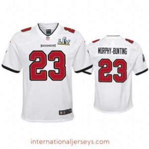 Exceptional Sean Murphy Bunting Buccaneers White Super Bowl Lv Game Jersey
