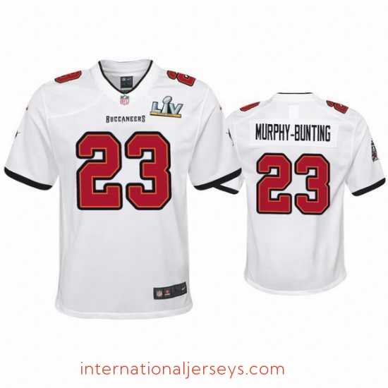 Exceptional Sean Murphy Bunting Buccaneers White Super Bowl Lv Game Jersey