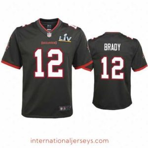 Premium Tom Brady Buccaneers Pewter Super Bowl Lv Game Jersey