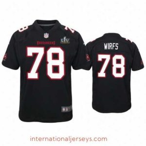 Top notch Tristan Wirfs Buccaneers Black Super Bowl Lv Game Fashion Jersey