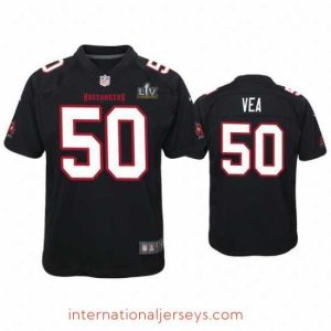 Deluxe Vita Vea Buccaneers Black Super Bowl Lv Game Fashion Jersey