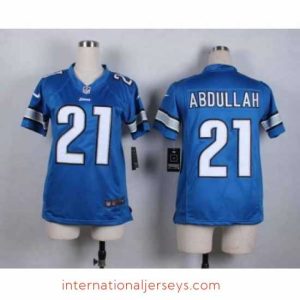 Top notch nike nfl jerseys detroit lions 21 abdullah blue[nike][abdullah]