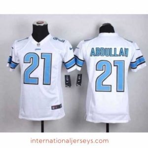 Deluxe nike nfl jerseys detroit lions 21 abdullah white[nike][abdullah]
