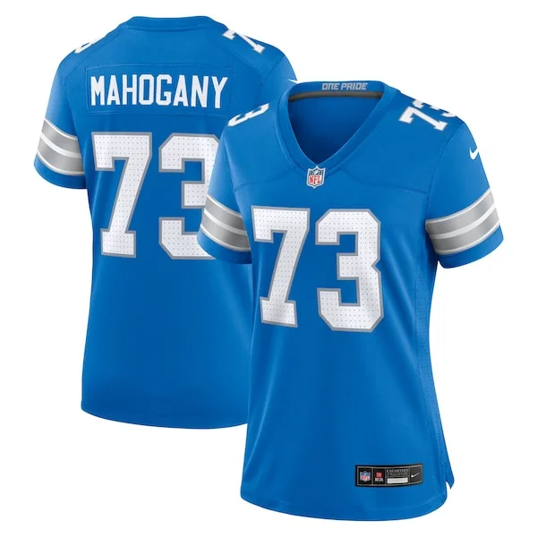 Luxurious Christian Mahogany Detroit Lions Nike Women's Team Game Jersey