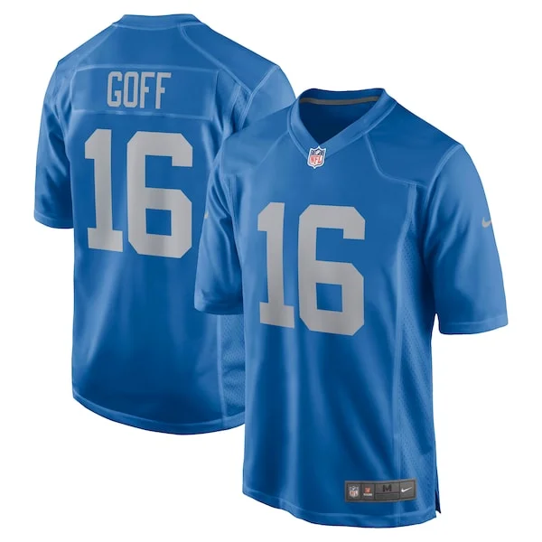 Exquisite Jared Goff Detroit Lions Nike Game Player Jersey