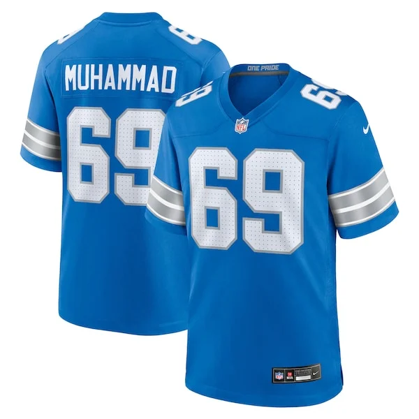 Exceptional Al-Quadin Muhammad Detroit Lions Nike Team Game Jersey
