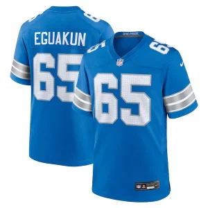 Marvelous Kingsley Eguakun Detroit Lions Nike Game Jersey