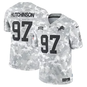 Luxurious Aidan Hutchinson Detroit Lions Nike 2024 Salute to Service Limited Jersey