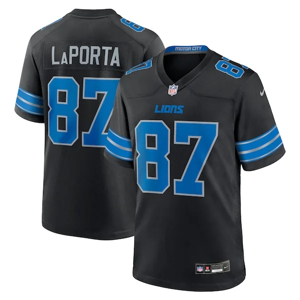 Outstanding Sam LaPorta Detroit Lions Nike 2nd Alternate Game Jersey