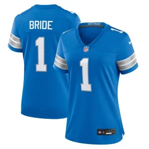 Gorgeous Number 1 Bride Detroit Lions Nike Women's Game Jersey