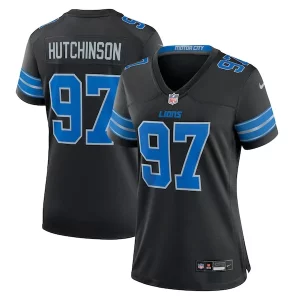 Gorgeous Aidan Hutchinson Detroit Lions Nike Women's 2nd Alternate Game Jersey